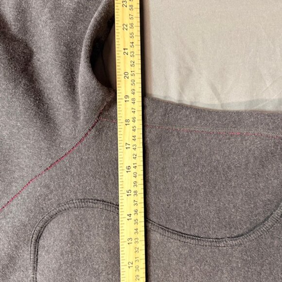 Lululemon Athletica Scuba Full Zip Charcoal Gray Fuschia Sz8 - Picture 5 of 7